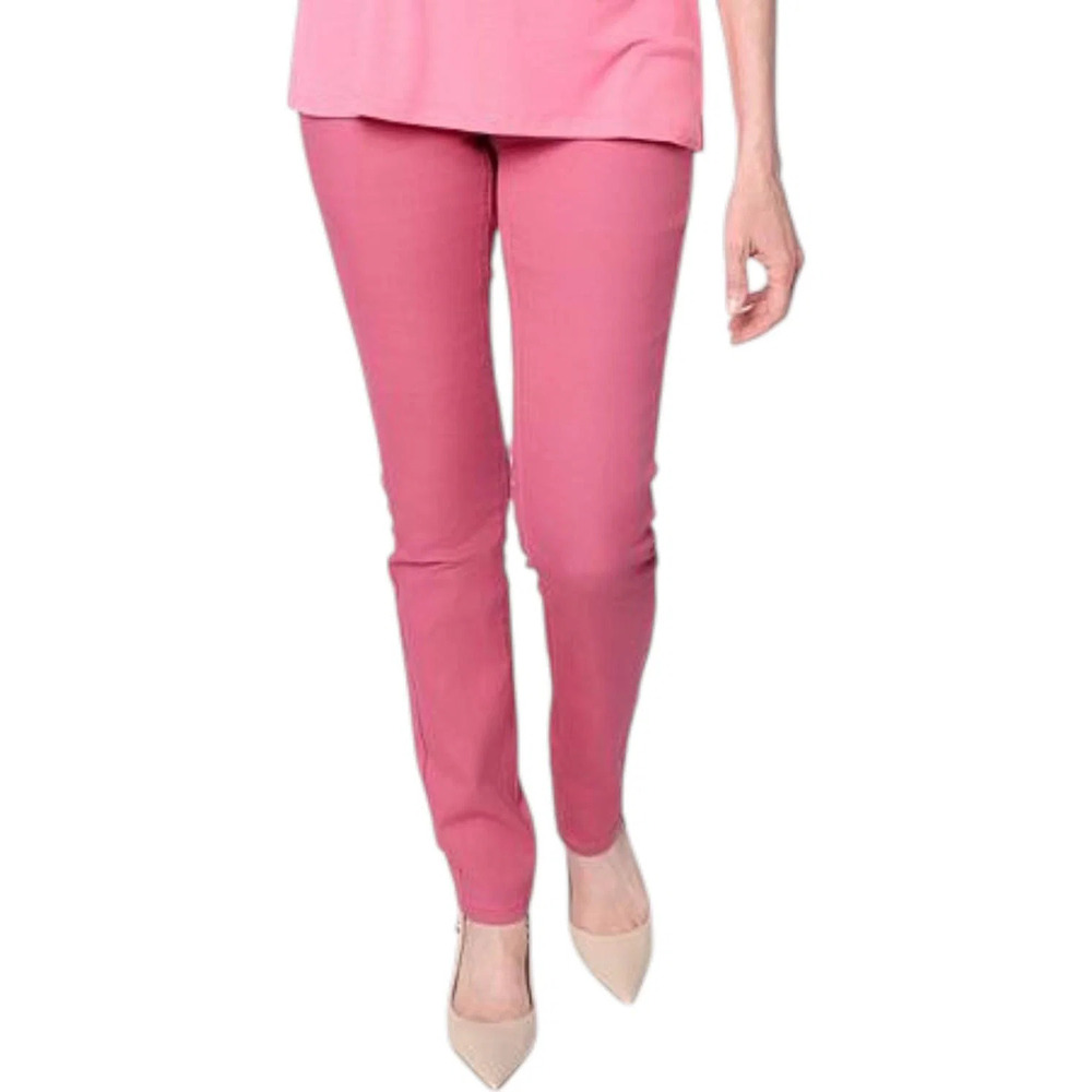 DG2 by Diane Gilman Women's Stretch Pull-On 5-Pocket Jegging Rosewine - Petite